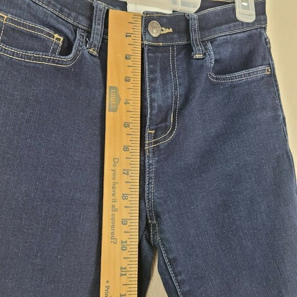 Current Elliot Mid Rise Ankle Jeans Skinny Dark Wash Sz 26 Contrast Stitching - Picture 5 of 10